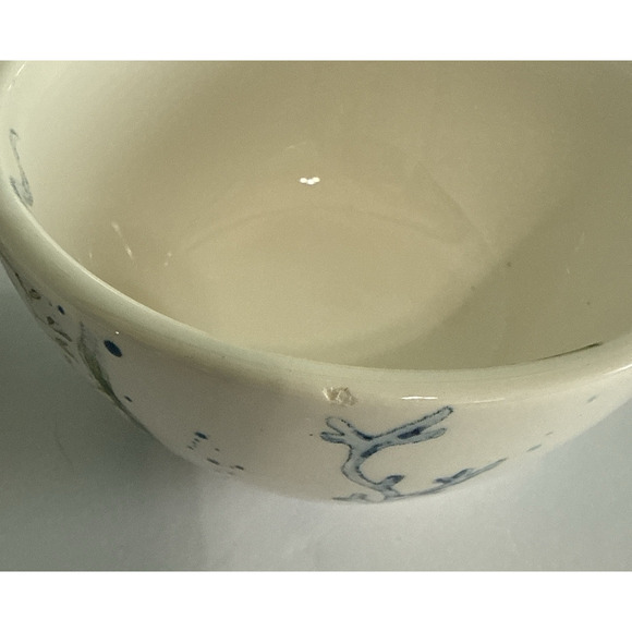 Pier 1 Imports Sea Life 4 Small Dipping Bowls 4-1/4” Ironstone READ - Picture 5 of 8